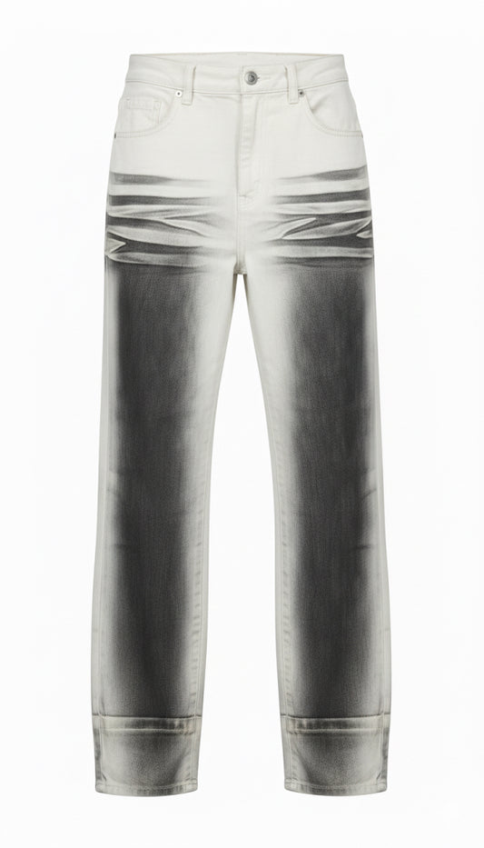 Oil-Rubbed White Canvas Denim