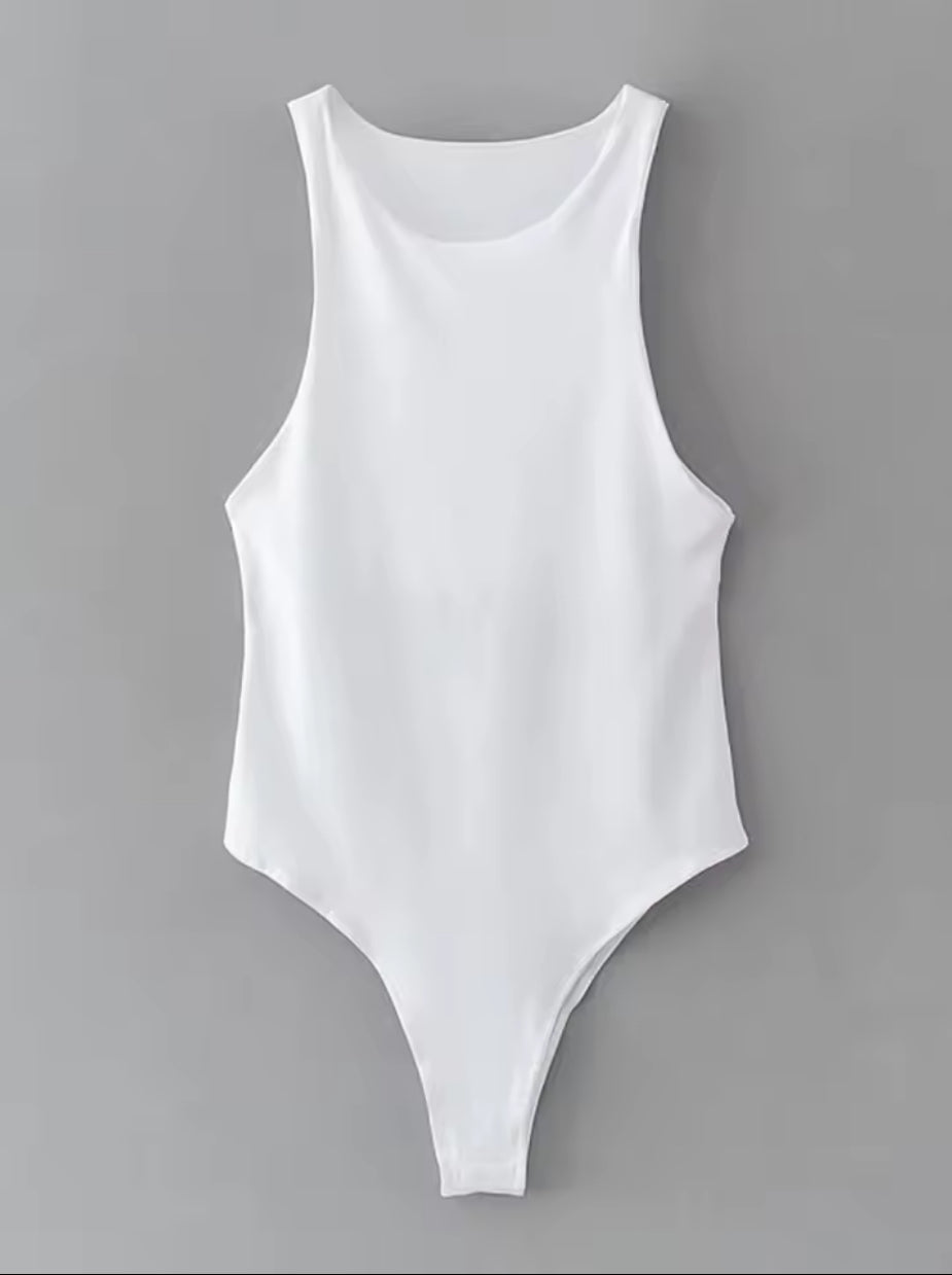 Seamless White Bodysuit
