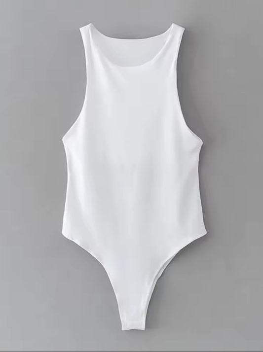 Seamless White Bodysuit